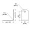 B0701 - 2 Hole Small Brace 1.5mm 18Ga Steel PennBrite Bracket