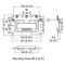 H7151Z - Rivet Protected Recessed Handle 90° Double Sprung 18Ga Steel 15mm Grip PennBrite
