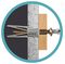 50CFN - 32mm Plasterboard Cavity Wall Fixing Plugs, 50 Pack