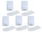 61330 - Self Adhesive Plastic Hooks - 30mm x 18mm, 5 Pack