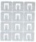61336 - Clear Self Adhesive Wire Clips 17mm x 15mm - 12 Pack