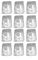 61338 - Clear Self Adhesive Wire Clips 22mm x 28mm - 12  Pack
