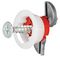 GP18100 - Red Plasterboard Fixings Requiring 18mm Hole, Trade Tub x100