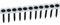 DRYWALL COLLATED 38MM (1000) - 3.5mm x 38mm Collated Bugle Head Phillips Black Drywall Screws, 1000 Pack