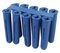 BLUEPLUGOUTER - 10mm x 50mm Blue Wall Plugs, 6000 Bulk Pack