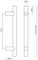 4724.32.400.SS - 400mm Pillar Pull Handle Round Bar, Stainless Steel