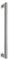 4722.20.300.SS - 300mm D Mitred Pull Handle Round Bar, Stainless Steel