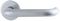 NB321/60-SP-SSS - NB321 RTD Round Lever Door Handles on Rose, Stainless Steel