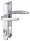 3625495 - Atlanta Long Fixing Aluminium Lever Security UPVC Double Glazed Door Handles, 44mm Door Thickness