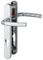 3627028 - Birmingham Short Fixing Aluminium Lever UPVC Double Glazed Door Handles, 70mm Door Thickness, F1 Silver
