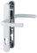 3626594 - Birmingham Long Fixing Aluminium Lever UPVC Double Glazed Door Handles, 44mm Door Thickness, White