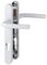 3627087 - Birmingham Short Fixing Aluminium Lever UPVC Double Glazed Door Handles, 44mm Door Thickness, White