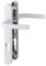 3627095 - Birmingham Short Fixing Aluminium Lever UPVC Double Glazed Door Handles, 70mm Door Thickness, White