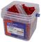 FFEXPCSK1128ZP - Red Wall Plugs & Twin Thread Screws Kit Tub, 1000 Piece