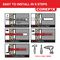 CX006TV - Connect Heavy Duty Dot & Dab TV Wall Fixing Kit with 10mm Drill Bit, 6 Pack