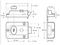 B-77-CH-CH-60 - Traditional Night Latch Lock, Chrome - 60mm Backset