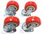 61306 - 75mm Swivel Castor Wheels, 4 Piece