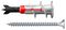 545676 - DuoBlade Self-Drilling Plasterboard Fixings with Screws, 50 Pack
