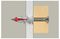 545676 - DuoBlade Self-Drilling Plasterboard Fixings with Screws, 50 Pack