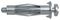 558102 - M5 x 37mm HM-S Metal Hollow Wall Anchors, 50 Pack