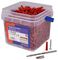 FFEXPCSK1128ZP - Red Wall Plugs & Twin Thread Screws Kit Tub, 1000 Piece