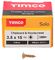 35015SOLOC - 3.5mm x 15mm Pozidriv Double Countersunk ZYP Solo Chipboard & Wood Screws, 200 Pack