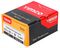 40020SOLOZ - 4mm x 20mm Pozidriv Double Countersunk ZP Solo Chipboard & Wood Screws, 200 Pack
