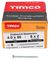 40050SOLOZ - 4mm x 50mm Pozidriv Double Countersunk ZP Solo Chipboard & Wood Screws, 200 Pack