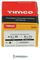 45030SOLOZ - 4.5mm x 30mm Pozidriv Double Countersunk ZP Solo Chipboard & Wood Screws, 200 Pack