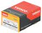 60100SOLOZ - 6mm x 100mm Pozidriv Double Countersunk ZP Solo Chipboard & Wood Screws, 100 Pack