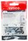 08114FCMIRP - 4mm x 30mm Chrome Flat Mirror Screws, 10 Pack