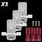 SH032-W - Multi Hook Plastic Storage Hooks, White - 3 Pack