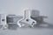 SH033-W - Capture Hook Plastic Storage Hooks, White - 3 Pack