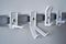 SH035-ALU - Wall Mounted Aluminium Storage Hook Rail Kit