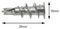 CFX104CS - Twist No Drill Self Driving Plasterboard Wall Fixings, 24 Pack