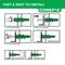 CFX104CS - Twist No Drill Self Driving Plasterboard Wall Fixings, 24 Pack