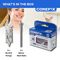 CFX131AL - M5 x 60mm Spike No Drill Self Driving Plasterboard Wall Fixings, 4 Pack
