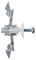 CFX132BL - M5 x 60mm Spike No Drill Self Driving Plasterboard Wall Fixings, 8 Pack