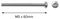 CFX132BL - M5 x 60mm Spike No Drill Self Driving Plasterboard Wall Fixings, 8 Pack