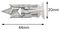 CFX132BL - M5 x 60mm Spike No Drill Self Driving Plasterboard Wall Fixings, 8 Pack