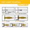 CFX503CS - 6mm x 36mm One Universal Plasterboard & Masonry Wall Plugs & Screws Fixing Kit, 24 Pack