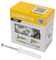CFX514CL - 8mm x 51mm One Universal Plasterboard & Masonry Wall Plugs & Screws Fixing Kit, 24 Pack
