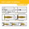 CFX514CL - 8mm x 51mm One Universal Plasterboard & Masonry Wall Plugs & Screws Fixing Kit, 24 Pack
