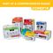 CFX514CL - 8mm x 51mm One Universal Plasterboard & Masonry Wall Plugs & Screws Fixing Kit, 24 Pack