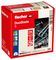 545678 - 8mm x 44mm Duoblade Plasterboard Wall Fixings with Screws, 20 Pack