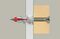 545678 - 8mm x 44mm Duoblade Plasterboard Wall Fixings with Screws, 20 Pack
