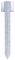 323555 - 430mm Railway Sleeper Galvanised Straight Edge Support Ground Spike