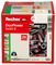 538255 - 6mm x 50mm Duopower Plasterboard Wall Plugs with Plugs, Pack of 50