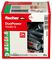 538257 - 10mm x 80mm Duopower Plasterboard Wall Plugs with Screws, Pack of 10