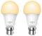 0184500995 - Tapo L510B Smart WiFi Light Bulbs, Dimmable, 9W, B22, 806lm, 2700K, 2 Pack